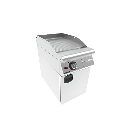 gratar grill gaz placa striata cu suport inchis 6 kw profesional horeca