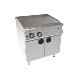 fry top dublu striat gaz cu suport inchis inox profesional horeca 12 kw