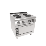 Masina de gatit cu 4 plite si cuptor 80x90x85 echipament horeca