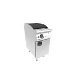 gratar roca vulcanica gaz cu suport inchis inox horeca