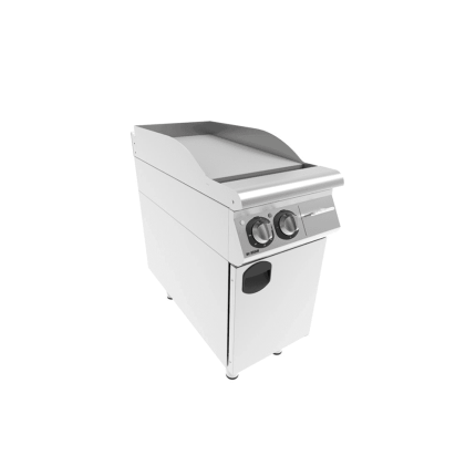 fry top simplu neted electric cu suport inchis placa neteda inox profesional horeca 6 kw