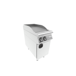 fry top simplu striat electric cu suport inchis placa striata inox profesional horeca 6 kw