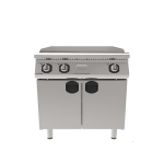Fry-top mixt striat electric, cu suport închis Inoksan - Image 2