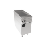 fry top simplu striat gaz cu suport inchis placa striata inox profesional horeca 7 kw