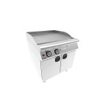 fry top dublu striat gaz cu suport inchis placa striata inox profesional horeca 14 kw