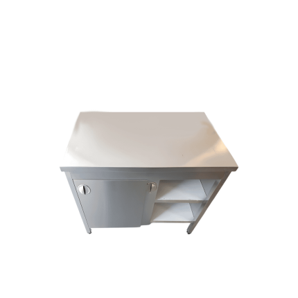 masa centrala dulap usi culisante inox 1200x700x850 mm