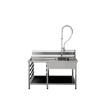 masa intrare prespalare inox masina spalat vase tunel horeca