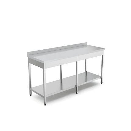 masa lucru polita rebord inox 1400x700 mm