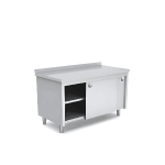 masa lucru tip dulap cu usi glisante inox 160x70 cm