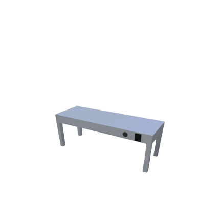 suprastructura masa cu 1 polita incalzita 1200x300x300h mm inox horeca