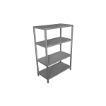 raft depozitare inox cu 4 polite 110x40x180h mm