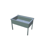 spalator vase mari fara polita 1000x700 mm din inox horeca