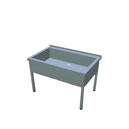 Spalator vase mari fara polita inox 1200x700 mm