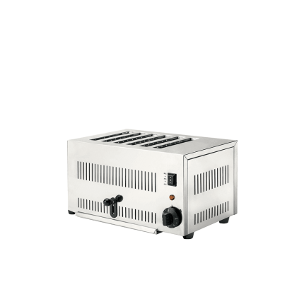 toaster profesional 6 felii din inox, echipament horeca pentru mic dejun