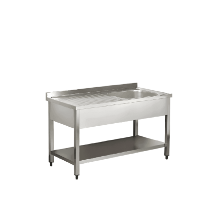 spalator cuva dreapta si polita inox 140x70 cm
