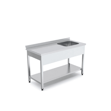 spalator cuva dreapta si polita inox 160x70 cm