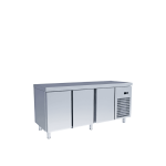 masa rece 3 usi fara rebord inox profesional horeca