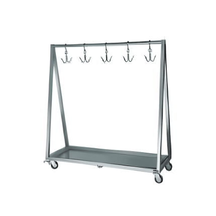 carucior transport carcase carne profesional cu roti si frana