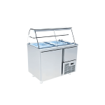 modul rece autoservire 16 gn 1/4 cu vitrina refrigerata horeca