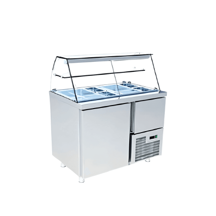 modul rece self service 22 gn 1/4 cu vitrina refrigerata horeca