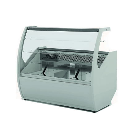 vitrina frigorifica cofetarie cu sertar si geam curb 160 cm