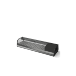 vitrina sushi 138 cm cu racire statica si capac din sticla curbata