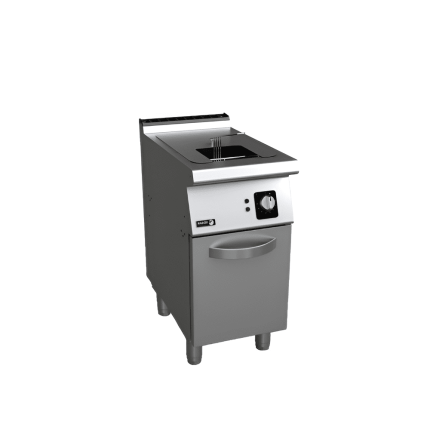 friteuza profesionala cu o cuva 15 litri pe gaz inox pentru bucatarie horeca