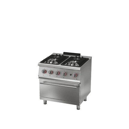 masina de gatit cu 4 ochiuri si cuptor aragaz profesional inox horeca