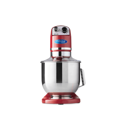Mixer planetar rosu cu capacitate de 7 litri Maxima pentru patiserie si HoReCa