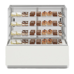 Vitrina calda cofetarie patiserie 3 polite Lumina