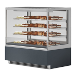 Vitrină neutră cofetărie și patiserie 900 mm, 3 polițe, model Rafaello, Juka - Image 3